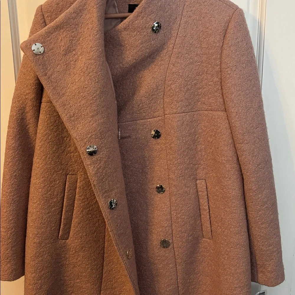 NWT Kenneth Cole Pink Wool Blend Coat - Picture 4 of 11